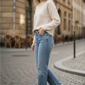 Fashion Nova Light Blue Straight Leg Jeans